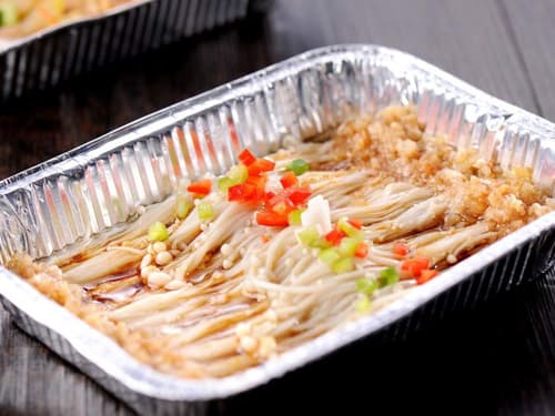 绥中锡纸烤金针菇